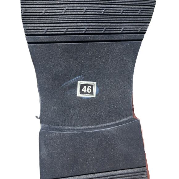 Shein Faux Croc Triple Monk Buckle Strap Loafers Dress Shoes 47 - Picture 7 of 11